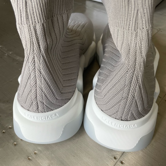 New balenciaga sock sneakers trainers flats gray white sz 42 - Picture 6 of 11